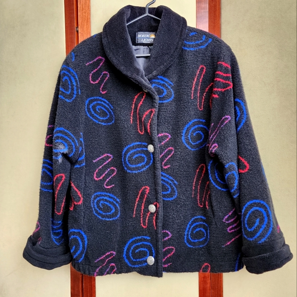 Nordic Lights Vintage Fleece Jacket L